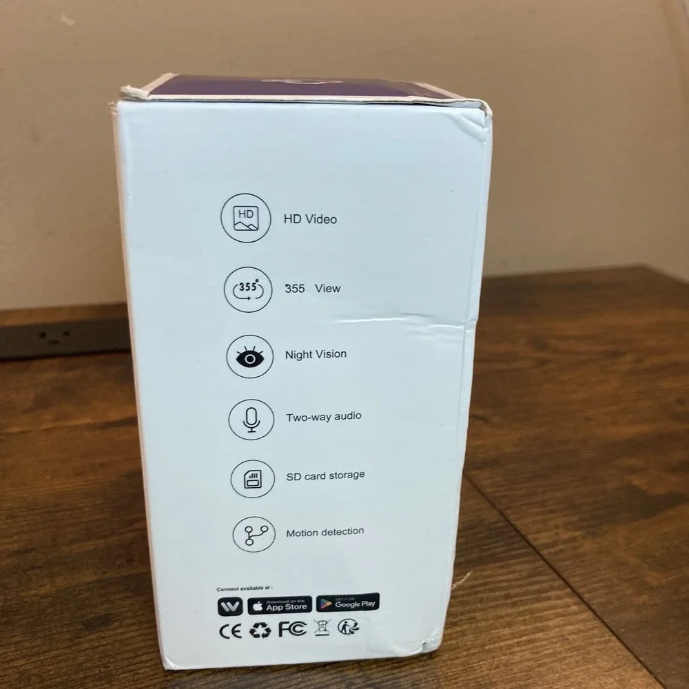 AI Pet Camera 355 View Motion Detection‎ Auto Tracking Night Vision 2-Way Talk